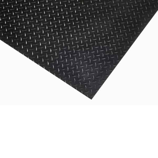 3mm Thick Single Bar Chequer Plate Slip Protection Rubber Mat 