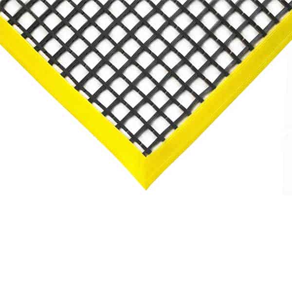 Vinyl Workshop Matting with Open Grid & Edge Protection