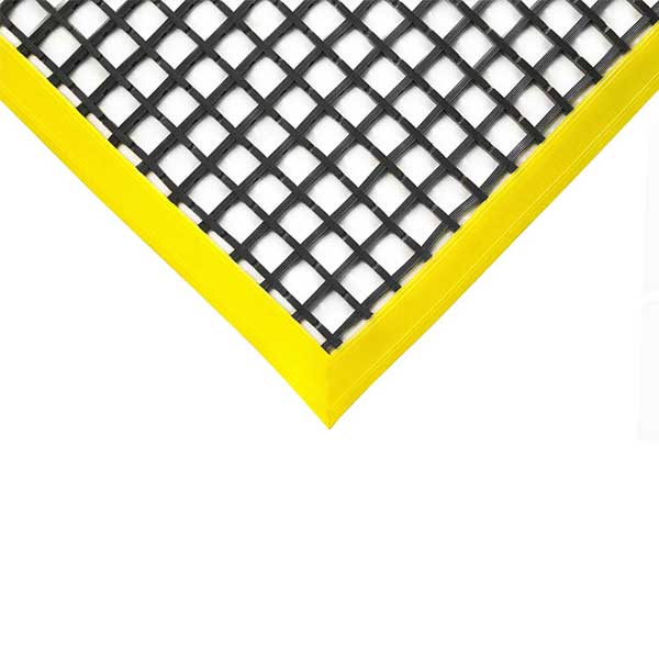 Vinyl Workshop Matting with Open Grid & Edge Protection