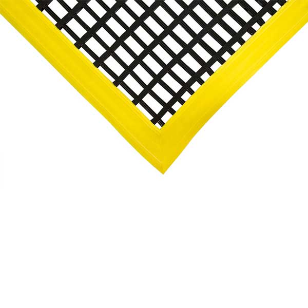 Vinyl Workshop Matting with Open Grid & Edge Protection