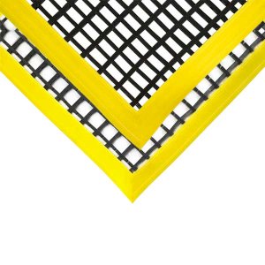 Vinyl Workshop Matting with Open Grid & Edge Protection