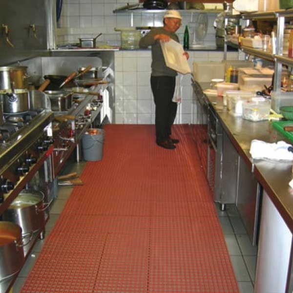 Non-Slip Hygienic PVC Matting for Commercial Kitchens