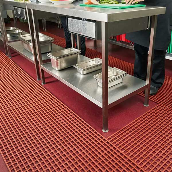 Non-Slip Hygienic PVC Matting for Commercial Kitchens