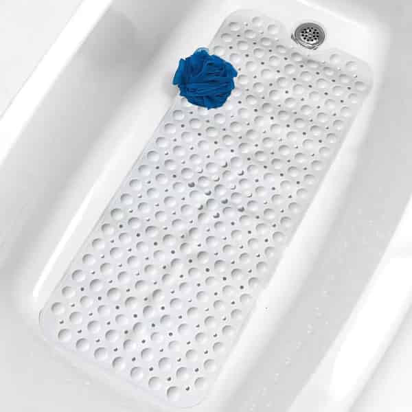 Non Slip Bath Mat Bathtub Bathroom Shower Mat Extra Large Rubber Strong Suction