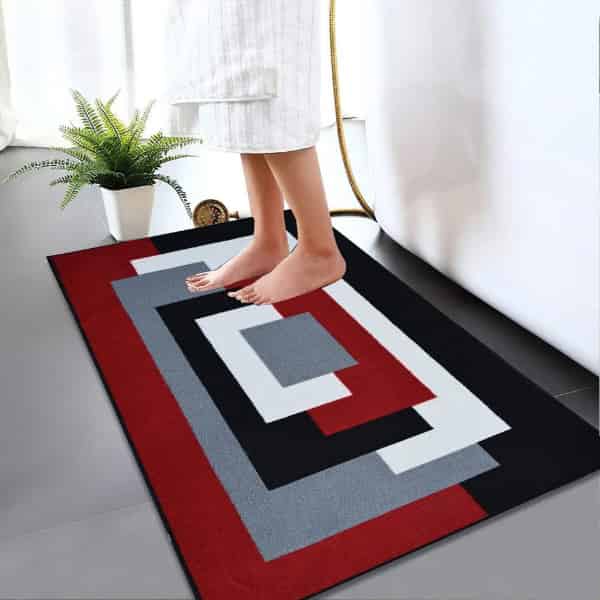 Non Slip Bath Mat Water Absorbent Toilet Pedestal Mats Small Large Bathroom Rug
