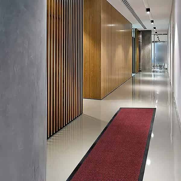 Red Black Heavy Duty Barrier Mats Non Slip Rubber Mat Hard Wearing Indoor And Outdoor